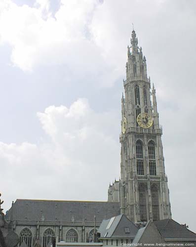 Our Ladies Cathedral ANTWERP 1 / ANTWERP picture Seen from terras in the Oude Beurs