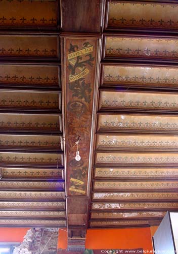 Kasteel in Ordingen SINT-TRUIDEN foto Prachtig plafond