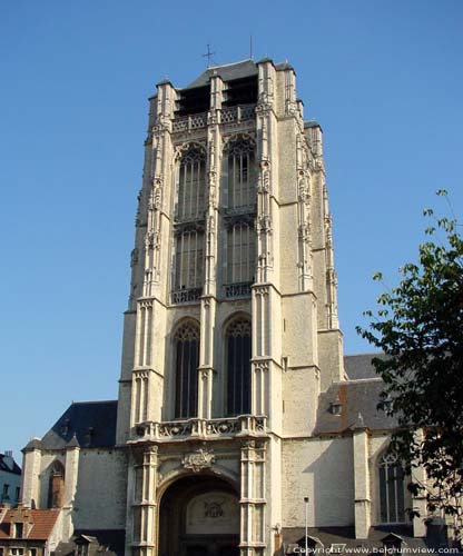 Sint-Jacobskerk ANTWERPEN 1 (centrum) / ANTWERPEN foto De laatgotische westertoren.