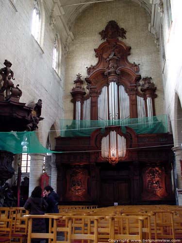 Sint Jan Baptist en Evangelist kerk MECHELEN foto Orgelkast door Pieter Valckx. 