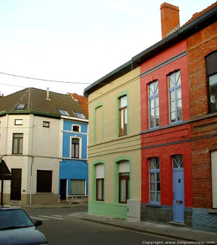 Kleurrijke wijk achter Dampoort GENT foto 