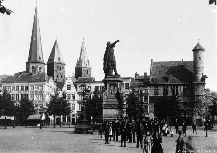 Vrijdagmarkt anno 1900 GENT foto 
